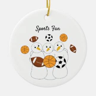 Ornamento De Cerâmica Maior Fã de Esportes