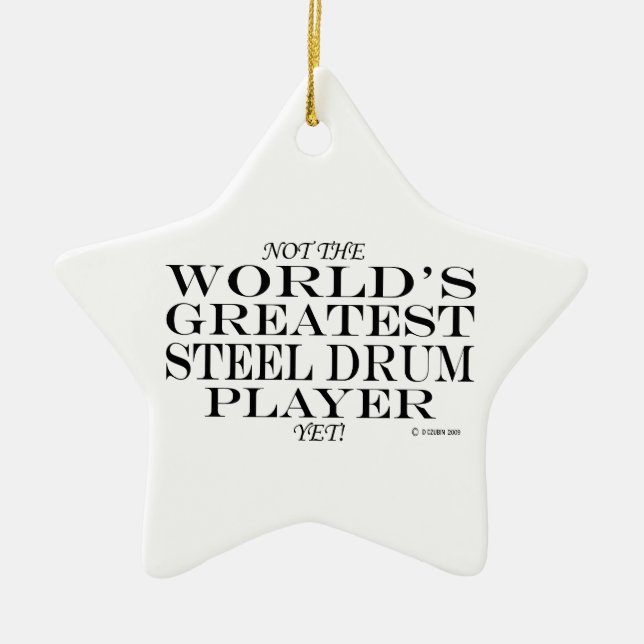 Ornamento De Cerâmica Maior Tambor De Aço, Ainda Que Encomenda Cerâmica (Frente)