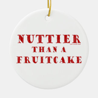 Ornamento De Cerâmica Mais de noz do que um Fruitcake
