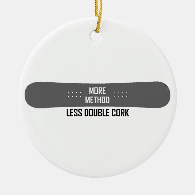 Ornamento De Cerâmica Mais Método Menos Cork Duplo (Frente)