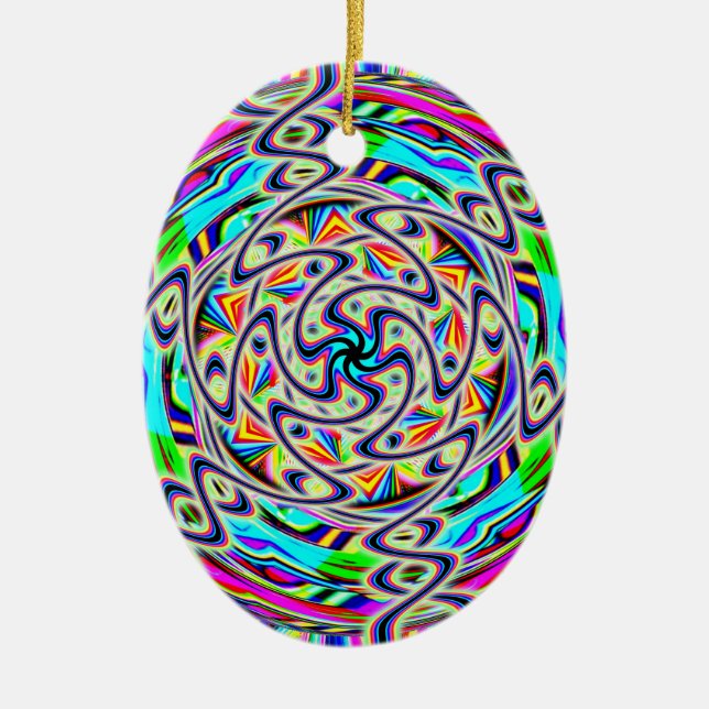 Ornamento De Cerâmica Mais rápido que a unidade leve (Frente)