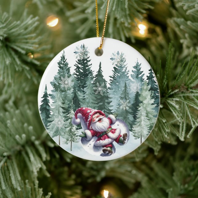 Ornamento De Cerâmica Making Christmas Gnome Angels Ornament (Árvore)