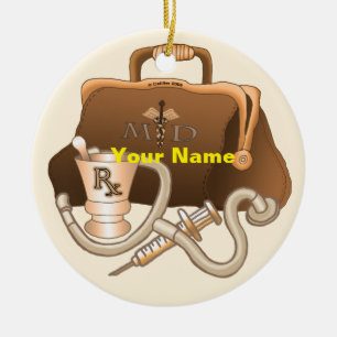 Ornamento De Cerâmica Maleta de médico