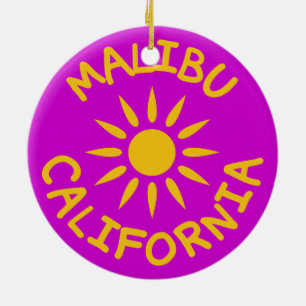Ornamento De Cerâmica Malibu, Califórnia