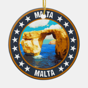 Ornamento De Cerâmica Malta