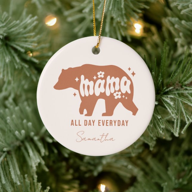 Ornamento De Cerâmica Mama Bear (Árvore)