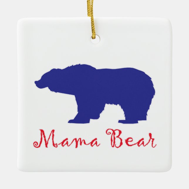 Ornamento De Cerâmica Mama Bears (Frente)