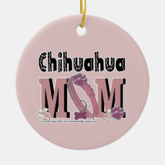 Ornamento De Cerâmica MAMÃ da chihuahua