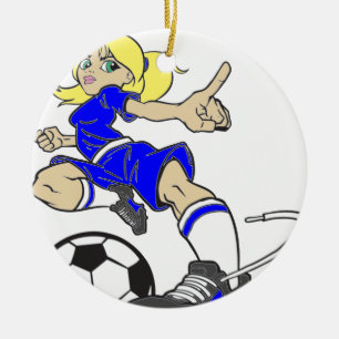 ORNAMENTO DE CERÂMICA MAMÃ DO FUTEBOL