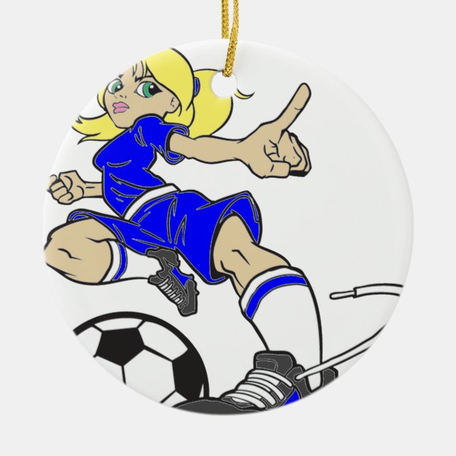 ORNAMENTO DE CERÂMICA MAMÃ DO FUTEBOL (Frente)