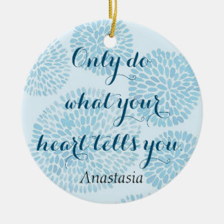 Ornamento De Cerâmica Mancha Azul Moderna