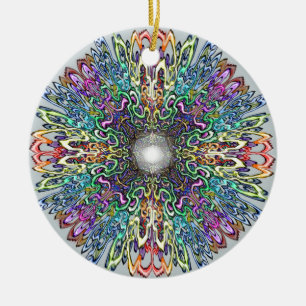 Ornamento De Cerâmica Mandala