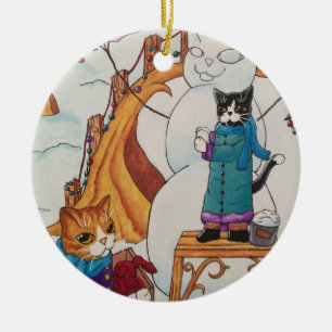 Ornamento De Cerâmica Manhã Festiva