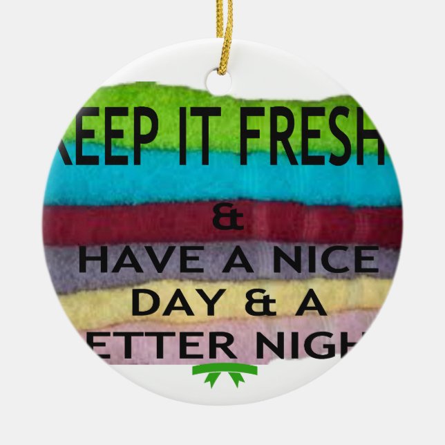 Ornamento De Cerâmica mantenha-o livre (Frente)