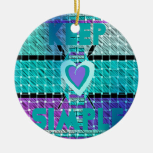 Ornamento De Cerâmica Mantenha-o simples