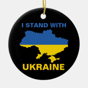 Ornamento De Cerâmica Mantenho-me na posição da Ucrânia como pavilhã