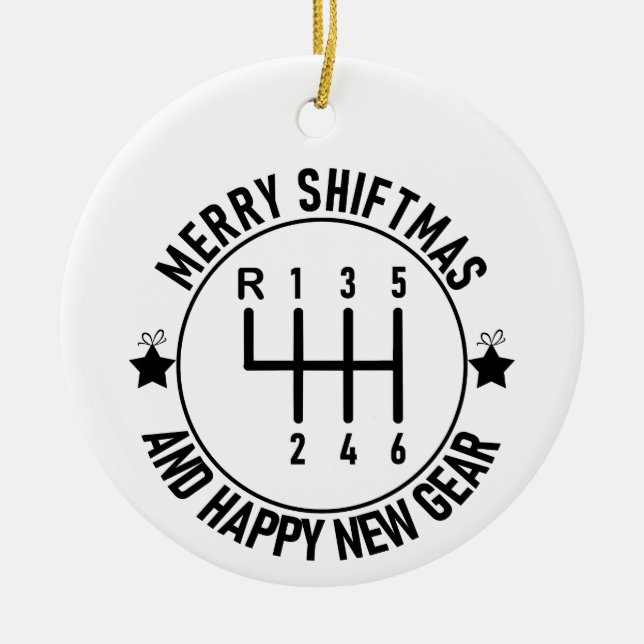 Ornamento De Cerâmica Manual da Mecânica de Corrida Automática Engraçada (Frente)