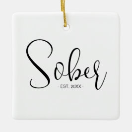 Ornamento De Cerâmica Manutenção de Data Mínima de Sober Elegante