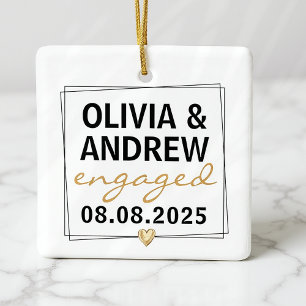 Ornamento De Cerâmica Manutenção de Fotografias de Script Dourado Preto 