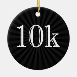 Ornamento De Cerâmica Manutenção Personalizada do Runner 10k Cross-Count