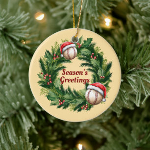 Ornamento De Cerâmica Manutenção Personalizável do Baseball do Boné de p