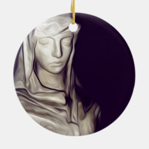 Ornamento De Cerâmica mão no coração