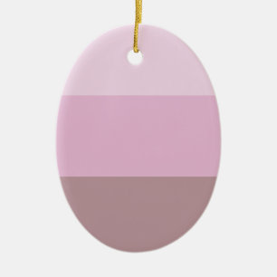 Ornamento De Cerâmica Mão rosa listrada