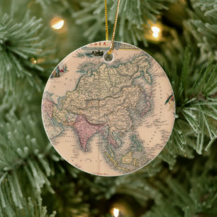 Ornamento De Cerâmica Mapa antigo antigo inspirado (11)