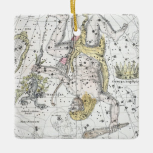 Ornamento De Cerâmica Mapa da placa VIII das constelações