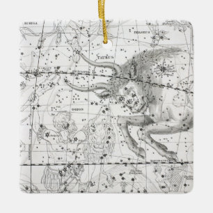 Ornamento De Cerâmica Mapa da placa XIV das constelações