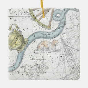 Ornamento De Cerâmica Mapa da placa XXVI das constelações