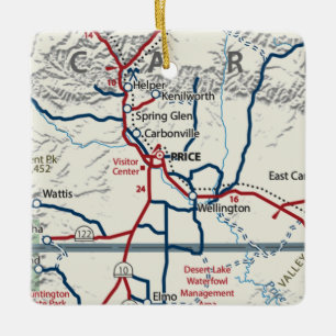 Ornamento De Cerâmica Mapa de Preços do Utah