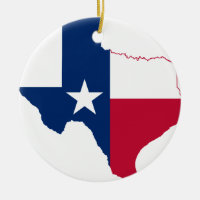 Mapa de sinalizador do Texas