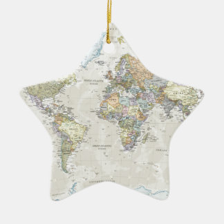 Ornamento De Cerâmica Mapa do mundo clássico