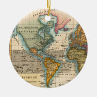Mapa Mundial 1700s Antiquado