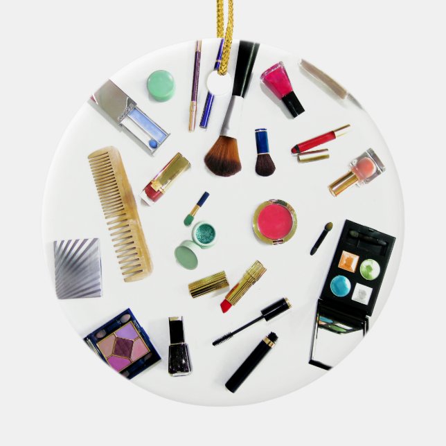 Ornamento De Cerâmica Maquiagem (Frente)