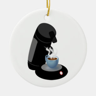 Ornamento De Cerâmica Máquina de café