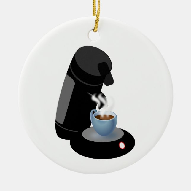 Ornamento De Cerâmica Máquina de café (Frente)