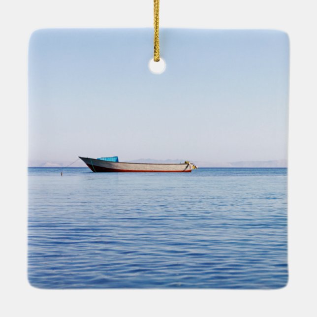 Ornamento De Cerâmica Mar calmo (Verso)