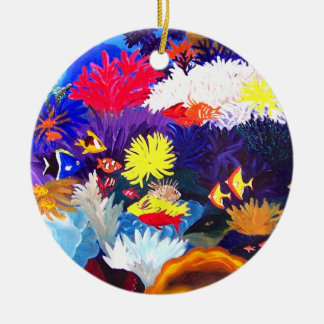 Ornamento De Cerâmica Mar de Coral