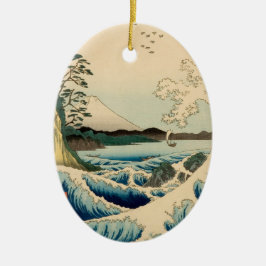 Ornamento De Cerâmica Mar Japonês de Satta Hiroshige Art