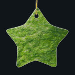 Ornamento De Cerâmica Mar Verde Moss Nature Grass Beach Náutico<br><div class="desc">Projetado com legal fotografia de praia de musgo marinho!</div>