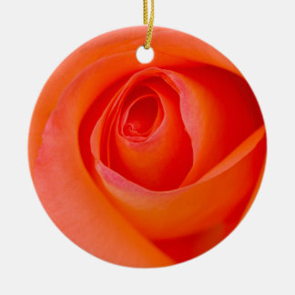 Ornamento De Cerâmica Maravilhoso Rosa Laranja Bud