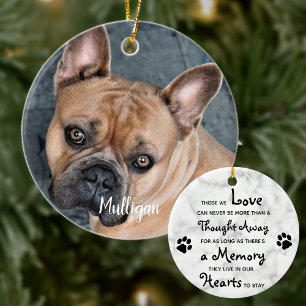 Ornamento De Cerâmica Marble Sympathy Cote Foto Cão Pet Memorial