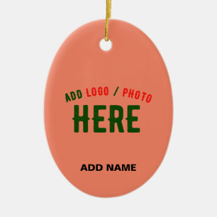 ORNAMENTO DE CERÂMICA MARCA VERIFICADA LARANJA CORAL PERSONALIZADA MODER