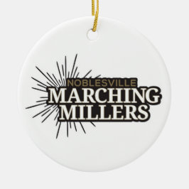 Ornamento De Cerâmica Marching Millers Round Ornament