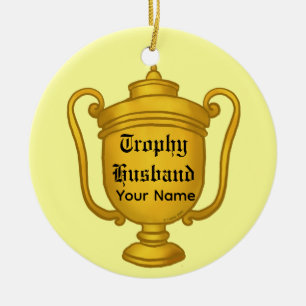 Ornamento De Cerâmica Marido Troféu
