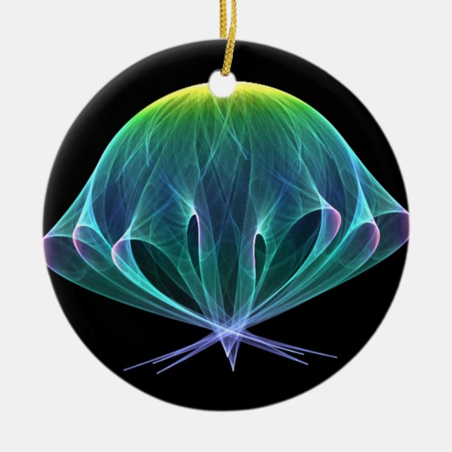 Ornamento De Cerâmica Marisco Fractal (Frente)