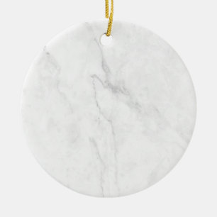 Ornamento De Cerâmica Mármore Branco
