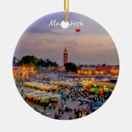 Ornamento De Cerâmica Marrakesh, Marrocos - Praça Jemaa el Fnaa